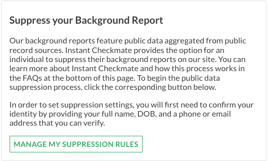 Suppress your Background Report